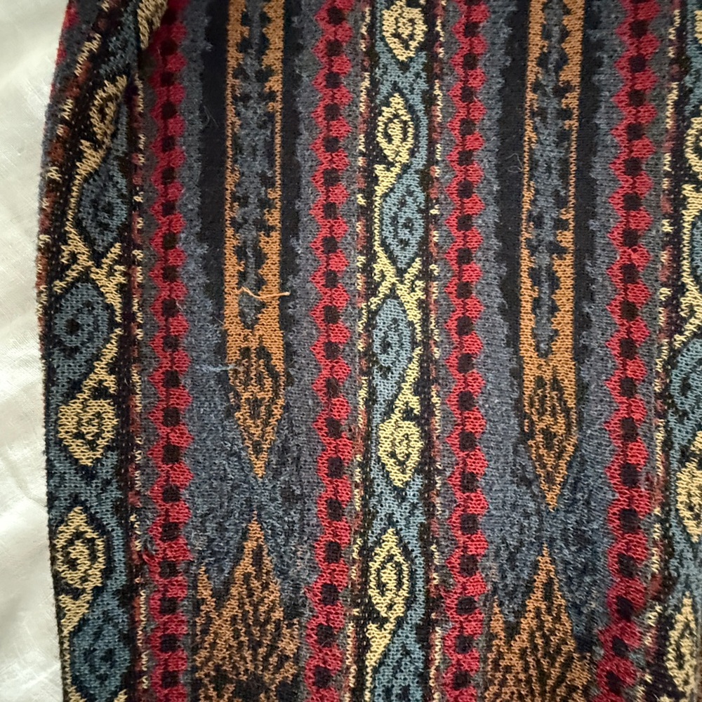 Peruvian Connection Ethnic-Pattern Maxi Skirt in Red, Blue, Gold - Picture 10 of 10